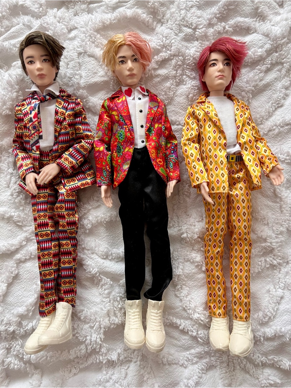 Mattel BTS Dolls 12 inches Articulated Rooted Hair Fully Dressed.